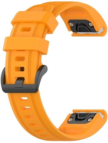 Strap-it® Strap-it Garmin Instinct E - 40mm siliconen bandje (oranje)