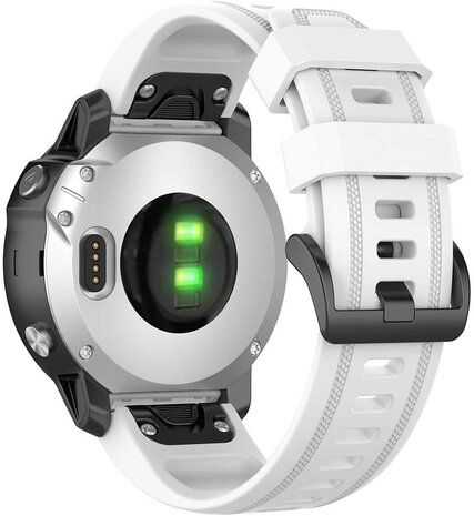 Strap-it® Strap-it Garmin Instinct E - 40mm siliconen bandje (wit)