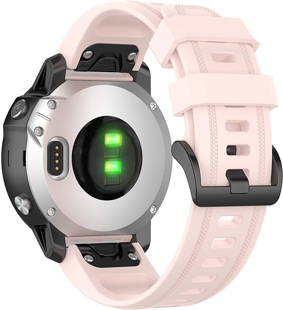 Strap-it® Strap-it Garmin Instinct E - 40mm siliconen bandje (lichtroze)