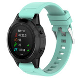 Strap-it® Garmin Instinct E - 40mm glossy silicone band (aqua)