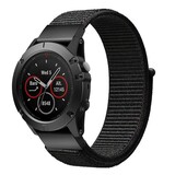 Strap-it® Garmin Instinct E - 40mm nylon band (zwart)