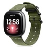 Strap-it® Strap-it Fitbit Sense nylon gesp band (groen) Strap-it® Strap-it Fitbit Sense nylon gesp band (groen)