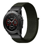 Strap-it® Garmin Instinct 3 - 50mm nylon band (legergroen)