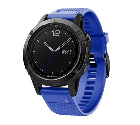 Strap-it® Garmin Instinct E - 45mm siliconen bandje (blauw)