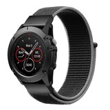 Strap-it® Garmin Instinct 3 - 45mm nylon band (charcoal)