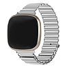 Strap-it® Strap-it Fitbit Sense stalen loop bandje (zilver) Strap-it® Strap-it Fitbit Sense stalen loop bandje (zilver)
