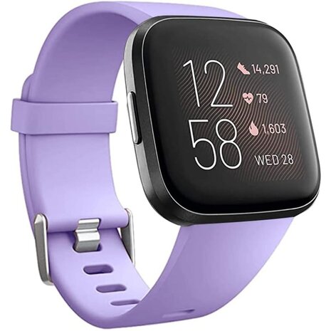 Strap-it® Strap-it Fitbit Versa 2 silicone band (lila)