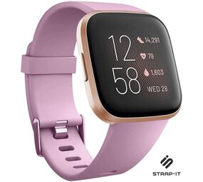 Strap-it® Fitbit Versa 2 silicone band (oud-roze)