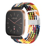 Strap-it® Fitbit Versa 2 gevlochten bandje (kleurrijk)
