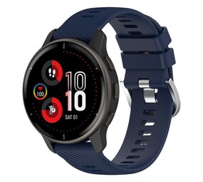 Strap-it® Garmin Vivomove HR  siliconen bandje (donkerblauw)