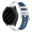 Strap-it® Strap-it Garmin  Forerunner 245 sport gesp bandje (wit/blauw)