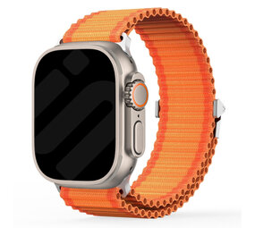 Strap-it® Apple Watch outdoor nylon bandje (oranje)
