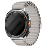 Strap-it® Samsung Galaxy Watch Ultra outdoor nylon bandje (wit)