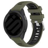 Strap-it® Garmin Forerunner 255 sport gesp bandje (olijfgroen/zwart)