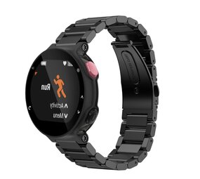 Strap-it® Garmin Forerunner 235 stalen bandje (zwart) Strap-it® Garmin Forerunner 235 stalen bandje (zwart)