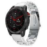 Strap-it® Garmin Forerunner 745 stalen band (zilver)