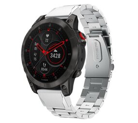 Strap-it® Garmin Forerunner 745 stalen band (zilver)