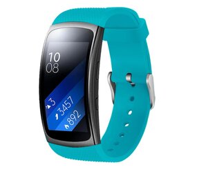 Strap-it® Samsung Gear Fit 2 / Gear Fit 2 Pro siliconen bandje (aqua)