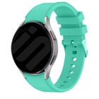 Strap-it® Strap-it Samsung Galaxy Watch 6 - 44mm siliconen band perfect fit (aqua)