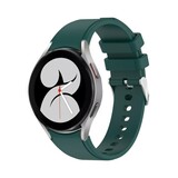Strap-it® Samsung Galaxy Watch 5 - 44mm siliconen bandje (donkergroen)