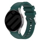 Strap-it® Strap-it Samsung Galaxy Watch 6 Classic 47mm siliconen bandje perfect fit (donkergroen)