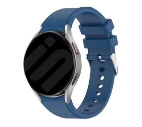 Strap-it® Samsung Galaxy Watch 6 Classic 47mm siliconen band perfect fit (donkerblauw)