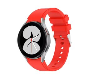 Strap-it® Samsung Galaxy Watch 5 - 44mm siliconen bandje (knalrood)