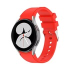 Strap-it® Strap-it Samsung Galaxy Watch 6 - 40mm siliconen band perfect fit (knalrood)