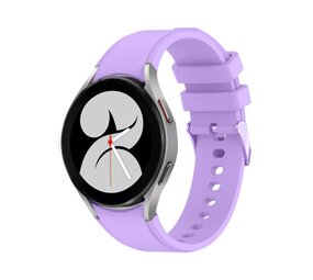 Strap-it® Samsung Galaxy Watch 4 - 44mm siliconen band (lila)