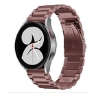 Strap-it® Strap-it Samsung Galaxy Watch 4 - 44mm stalen band (brons-bruin)