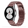 Strap-it® Strap-it Samsung Galaxy Watch 4 - 44mm stalen band (brons-bruin) Strap-it® Strap-it Samsung Galaxy Watch 4 - 44mm stalen band (brons-bruin)