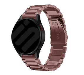 Strap-it® Samsung Galaxy Watch 5 - 40mm stalen band (brons-bruin)