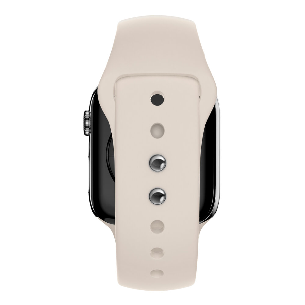 Bandz Bandz Apple Watch dual snap siliconen band (sterrenlicht)