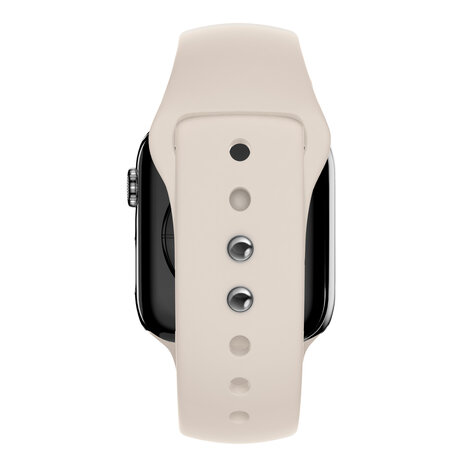 Bandz Bandz Apple Watch dual snap siliconen band (sterrenlicht)