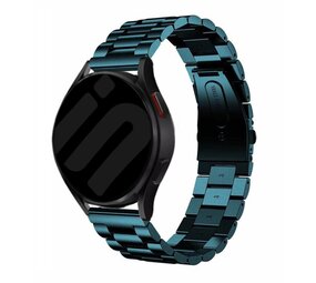 Strap-it® Samsung Galaxy Watch 5 - 40mm stalen band (donkergroen)