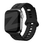 Bandz Bandz Apple Watch siliconen band 'Single Link' (zwart)