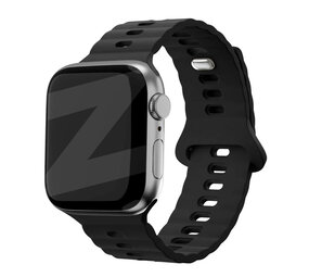 Bandz Bandz Apple Watch siliconen band 'Single Link' (zwart)