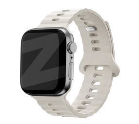 Bandz Bandz Apple Watch siliconen band 'Single Link' (sterrenlicht)