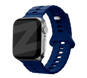 Bandz Bandz Apple Watch siliconen band 'Single Link' (donkerblauw)