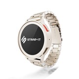 Strap-it® Samsung Galaxy Watch 4 Classic 42mm stalen band (sterrenlicht) Strap-it® Samsung Galaxy Watch 4 Classic 42mm stalen band (sterrenlicht)