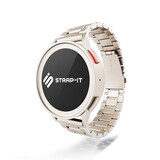 Strap-it® Samsung Galaxy Watch 6 Classic 47mm stalen band (sterrenlicht)