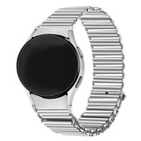 Strap-it® Samsung Galaxy Watch 6 Classic 43mm stalen loop bandje (zilver)