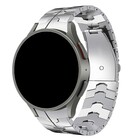 Strap-it® Strap-it Samsung Galaxy Watch 5 44mm steel iron band (zilver)