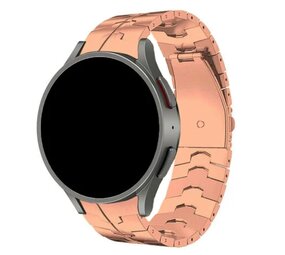 Strap-it® Samsung Galaxy Watch 5 44mm steel iron band (rosé goud)