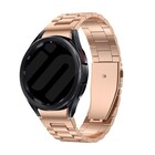 Strap-it® Strap-it Samsung Galaxy Watch 6 Classic 47mm 'One push' stalen band (rosé goud)