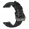 Strap-it® Strap-it Lederen horlogeband 22mm - universeel - zwart Strap-it® Strap-it Lederen horlogeband 22mm - universeel - zwart