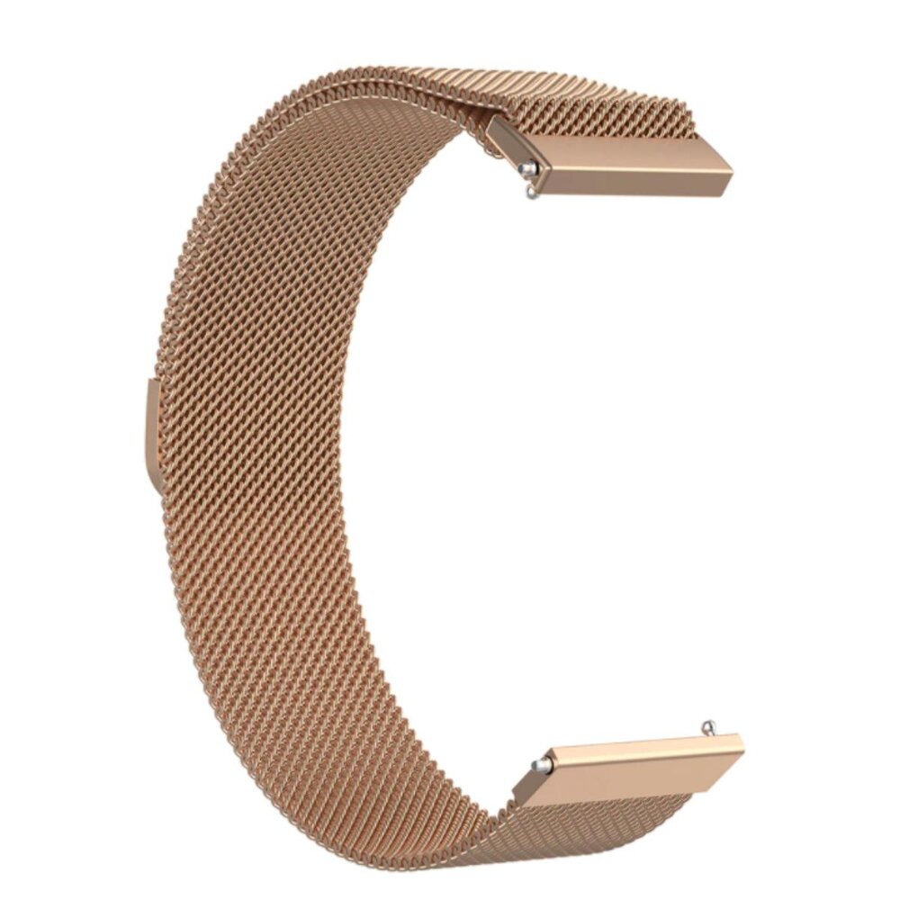 Strap-it® Strap-it Milanese horlogeband 22mm - universeel - rosé goud