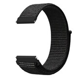 Strap-it® Nylon horlogeband 22mm - universeel - zwart mix