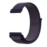 Strap-it® Nylon horlogeband 22mm - universeel - indigo blauw Strap-it® Nylon horlogeband 22mm - universeel - indigo blauw