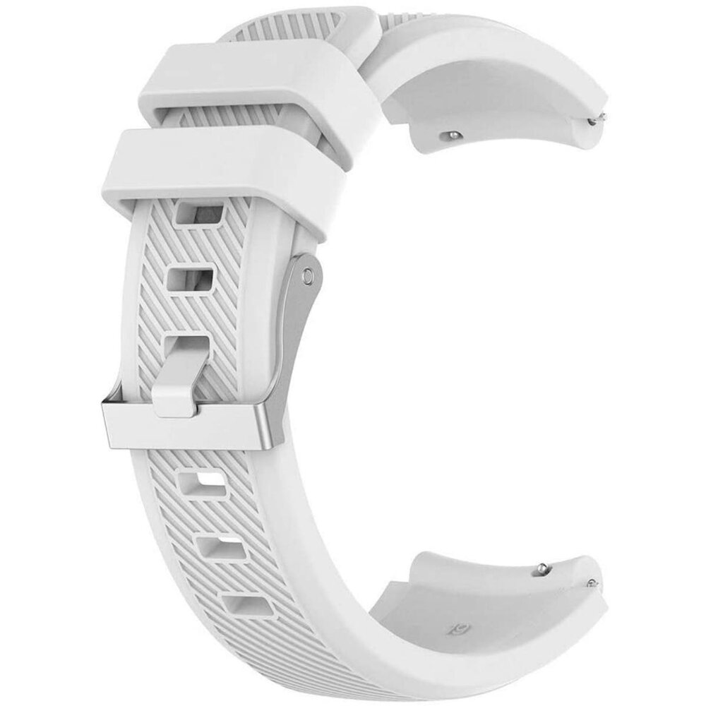 Strap-it® Strap-it Siliconen horlogeband 20mm - universeel - wit